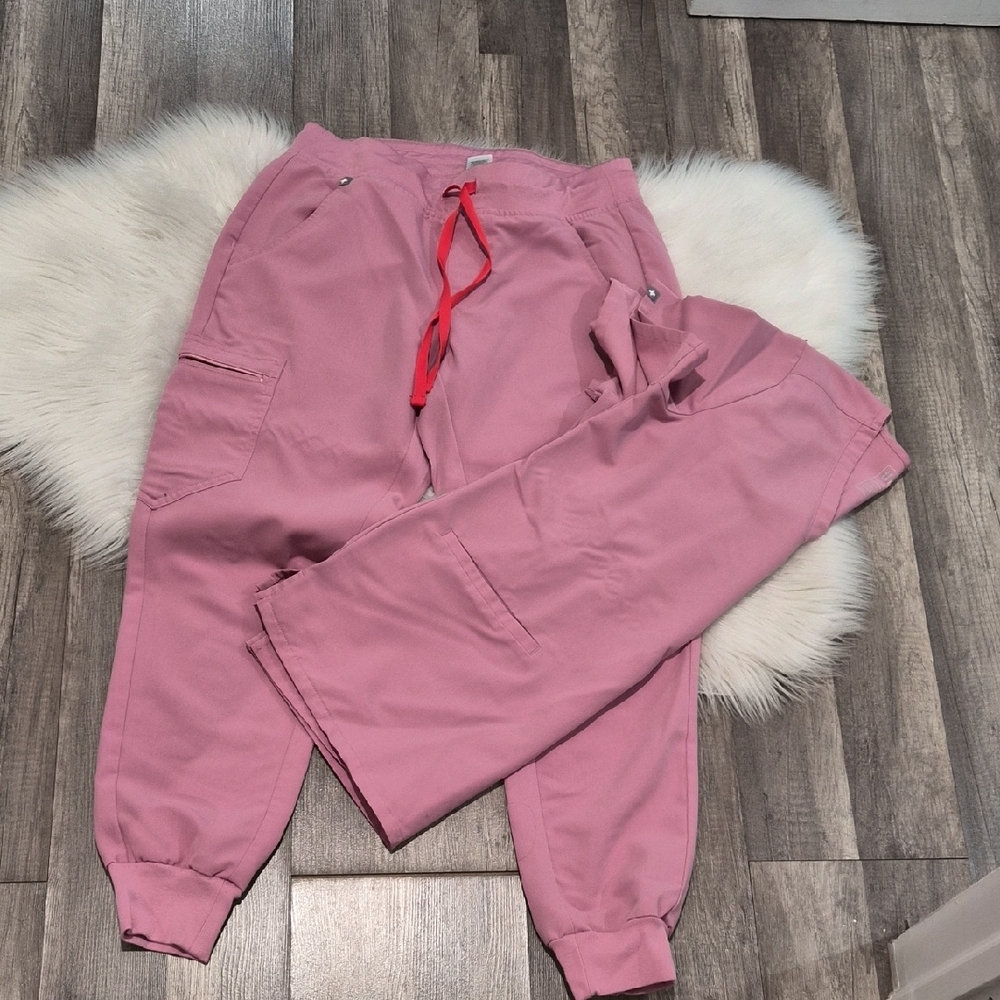 Figs Pink Technical Set Collection Pants